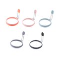 thumbnail image 2 of 5 piezas Anillos de huevo de huevos Silicona reutilizable para freír huevos, forma de huevo, huevo de huevo de huevo de panqueques para desayunar, 2 of 8