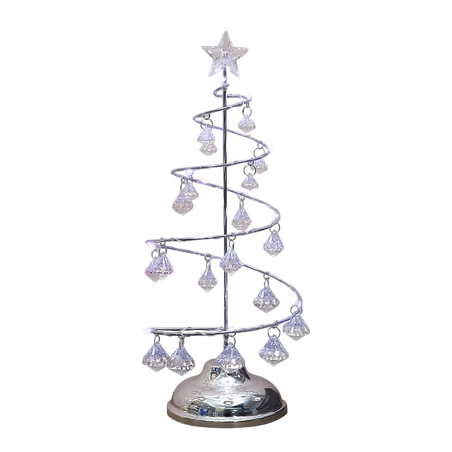 Leutsin Christmas Lights Crystal Christmas Tree Lights Copper Wire Night Lights