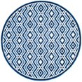 thumbnail image 4 of SAFAVIEH Cottage Lorin Geometric Chevron Indoor/Outdoor Area Rug Ivory/Blue, 9' x 12', 4 of 9