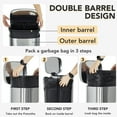 thumbnail image 3 of 8 Gallon Stainless Steel Kitchen Trash Can with Lid - Fingerprint-Proof, Removable Inner Bucket - 30 L Garbage Can for Home, Office, Bedroom, and Bathroom, 3 of 7