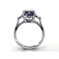 thumbnail image 3 of Natural Alexandrite Ring, 925 Sterling Silver Ring, Emerald cut Alexandrite Ring, Color Change Stone Rin, Wedding Ring, 3 of 3