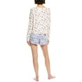 thumbnail image 2 of Honeydew womens  2pc Cuddle Crew Short Set, s, Blue, 2 of 3