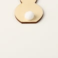 thumbnail image 3 of Decodeary Pack of 5 Rabbit Wood Slices Exquisite Easter Decorations Simple Style Scrapbooking Crafts Holiday Gifts Accessories JM01168 1Set, 3 of 6