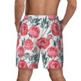 thumbnail image 2 of Lsque Mens Swim Trunks Rose Flowers Pattern - Bathing Suit Compression Liner - Beach Swim Shorts Swimwear - (S-3XL) - Stretch Quick Dry -3X-Large, 2 of 9
