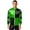 Green&Black, variant on Mens Halloween Satin Jackets Horse Racer Checkerboard Coats Green&Black L