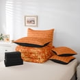 thumbnail image 6 of Feelyou Orange Boho Dragon Comforter Set 7pcs, Retro Western Damask King Bedding Sets, 6 of 8