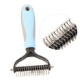 thumbnail image 3 of Pet Dematting Comb, Stainless Steel And PP Practical Double Sided Pet Grooming Brush Quick Deshedding  For Pet Hospital For Home For Medium And Large Dog, 3 of 8
