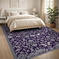 thumbnail image 3 of ODIKA Horror Bat Damask Scrollwork Ornate Gothic Filigree Ornamental Non-Slip Flatwoven for Living Room, Under Sectional, Family, 3 of 7