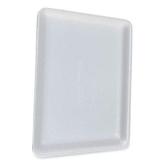 GEN 9PWH 12.25 in. x 9.25 in. x 0.62 in. #9P Meat Trays - White (200/Carton)