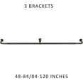 thumbnail image 4 of eTeckram Energy Saving Wrap Around Blackout Return Adjustable Window Curtain Metal Rod Set, 5/8 inch Diameter,48"-84",Oil-rubbed Bronze, 4 of 6