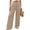 Beige, variant on WHLBF Pants for Women Fashion Detail Wide Leg Jeans Vintage Pocket Low Loose Denim Long Pants Beige L