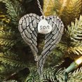 thumbnail image 4 of Yuehao Necklaces for Women, Gifts for Women, Part of My Heart Is In Christmas Memorial Angel Wing Ornament Pendant Son, 4 of 4