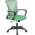 thumbnail image 1 of Office Chair Desk Computer Chair Ergonomic Adjustable Executive Mesh Mid Back with 360 Degree Swivel Wheels Lumbar Support Armrest,Green, 1 of 7