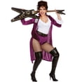 thumbnail image 3 of Adults Women's Purple Rocker Babe Princess Costume Small 2-6, 3 of 3
