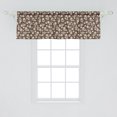 thumbnail image 2 of Ambesonne Floral Window Valance, Vintage Fall Season Flowers, 54" X 18", Umber Green and Blue, 2 of 3
