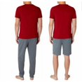thumbnail image 2 of Eddie Bauer Men's 3-Piece Lounge Set Shirt Shorts Pants (Red Gray, Medium), 2 of 2