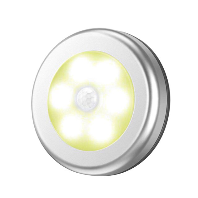 Billuyoard 1 Uds. Luz LED con Sensor de movimiento PIR luz nocturna inalámbrica batería gabinete escalera lámpara Type7 NO7