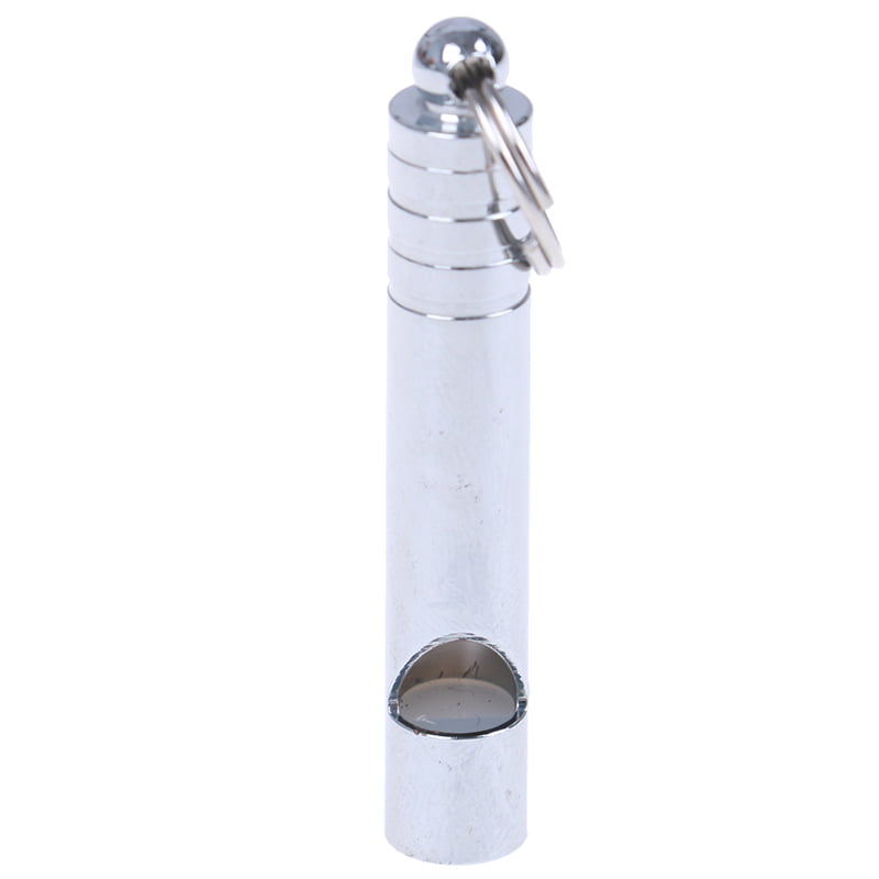 1pcs Outdoor Lifesaving Emergency Survival SOS Stainless Steel Dual-Hole Whistle 