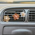 thumbnail image 4 of Summercome Cherry Flower Vent Clip, Air Conditioning Outlet Clip, Mini Windmill Car Air Freshener Clip, Charm Floral Car Inter Decor Accessories, Ideal Gift for Women (3 Pcs Brown), 4 of 7