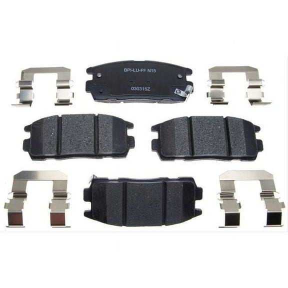 Rear Brake Pad Set - Compatible with 2007 - 2017 Chevy Equinox 2008 2009 2010 2011 2012 2013 2014 2015 2016