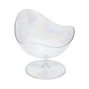 Angle View: 2 oz Round Clear Plastic Ball Chair - 2 3/4" x 2 3/4" x 2 3/4" - 100 count box