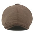thumbnail image 6 of SikaFu Men Women Berets Vintage Octagonal Newsboy Cap Breathable Linen Artist Painter Hat Retro Ivy Flat Beret Cap Men Beret Hat, 6 of 6