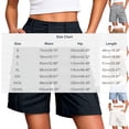 thumbnail image 2 of Dezsed Cargo Shorts for Women Knee Length 6 Pockets Elastic Waist Casual Button Zipper Pocket Cargo Bermuda Shorts Pants Brown 4XL, 2 of 8