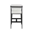 thumbnail image 6 of Meridian Furniture Stryker Cream Boucle Fabric / Vegan Leather Stool (Set of 2), 6 of 8