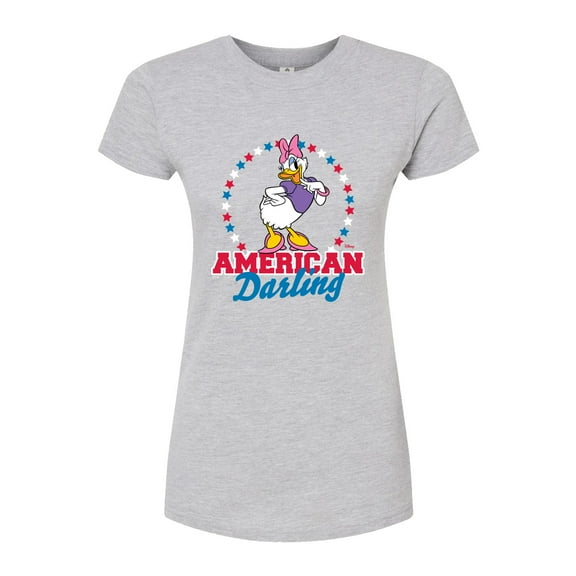 Disney - American Darling Daisy - Juniors Fitted Graphic T-Shirt