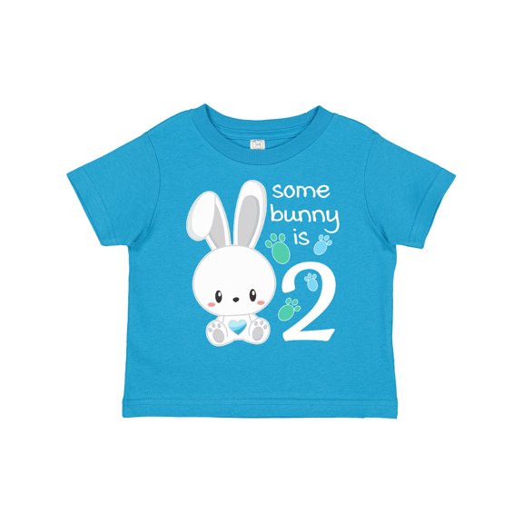 Inktastic Somebunny is Two-Second Birthday Bunny Boys or Girls Toddler T-Shirt