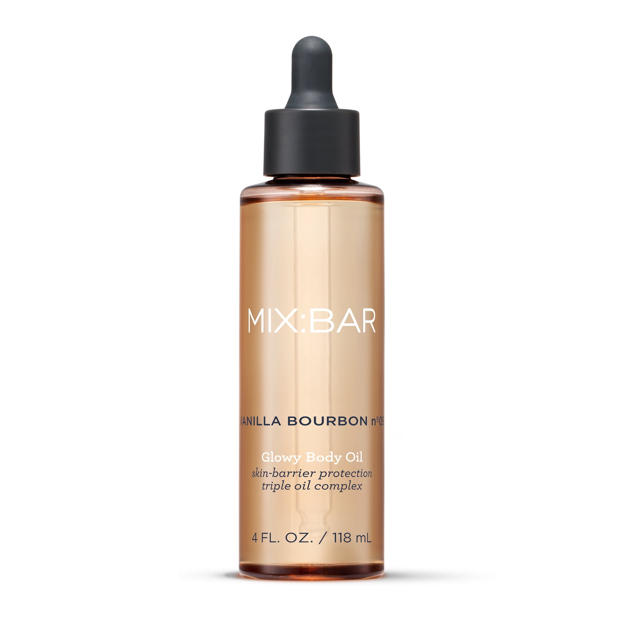 MIX:BAR Fragrance Oil, Vanilla Bourbon, Jojoba Oil + Avocado Oil, Moisturizing Body Oil, 4fl oz