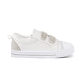 thumbnail image 4 of Bocca Kid's Walking Sneakers White/Grey Boys Canvas Shoes Size 9, 4 of 6