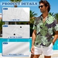 thumbnail image 6 of KUIFORTI Hawaii Matching Couple Outfits Tropical Monstera Leaf Women's Casual Dresses & Men's Hawaiian Shirt for Summer Vacation Trip Lightweight with Soft Fabric Quick-dry, 6 of 7