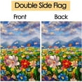 thumbnail image 3 of Oil Painting Colorful Wildflowers Spring Floral Flowers House Flag 28 x 40 Inch, Double Sided Outdoor Decorative Welcome Yard Flags for Home House Lawn Patio, 3 of 5