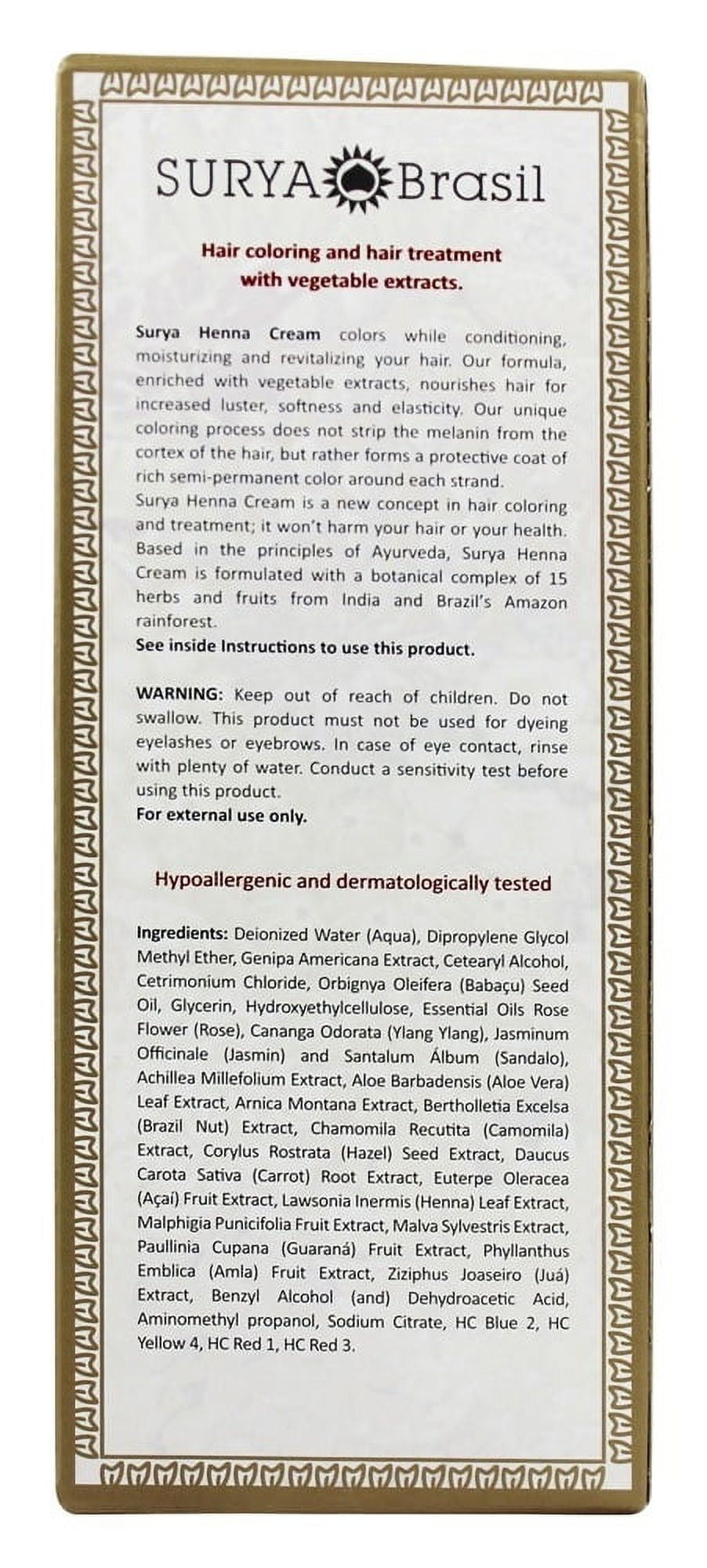 SURYA BRASIL HENNA CREAM HAIR COLOR CHOCOLATE 70ML