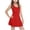 Red, variant on XIMIN Kid Girls Solid Color Sleeveless Tennis Dress Racerback 2-in-1 Athletic Tennis Golf Dress School Sports Underneath Workout Active Dresses Outfit