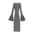 thumbnail image 2 of bar III Robe Chandail à Manches Évasées pour Femmes, Gris, Grand, 2 of 2