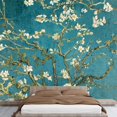 thumbnail image 3 of wall26 - Vibrant Teal Gradient Almond Blossom by Vincent Van Gogh - Wall Mural, Removable Sticker, Home Decor - 100x144 inches, 3 of 6