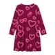 thumbnail image 4 of TaTaai Valentine Heart Print Long Sleeve A-Line Skater Dress, Valentine's Day Gift, Casual Party Twirly Dress Gift, 4 of 5