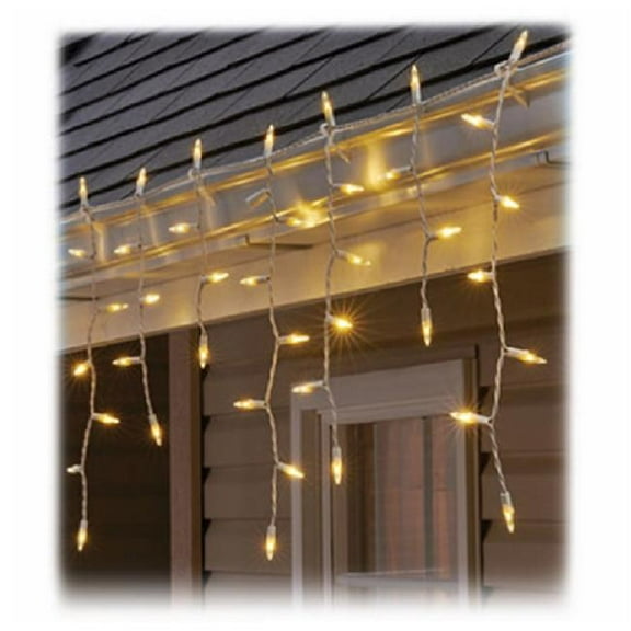 Sylvania 274746 100 Light Stay-Lit Icicle Set, Warm White