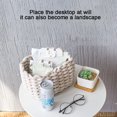 thumbnail image 4 of Vikakiooze 2023 Home Storage and Organization Hand-Woven Basket Thick Cotton Rope Storage Basket Desktop Storage Box, 4 of 4