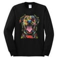 thumbnail image 3 of My Favorite Breed is The One In Need | Colorful Labrador Dog | Dean Russo Art Animal Lover Mens Long Sleeve Shirt, Black, M, 3 of 5