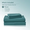 thumbnail image 5 of JELLYMONI 4 Pieces Cooling Full Sheets Set, Microfiber & Bamboo Sheet Set, Breathable & Wrinkle Free - 16" Deep Pockets Bedding Sheets & Pillowcases,Lake Blue, 5 of 7