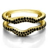Pave Set Ring Guard Enhancer in Sterling Silver (0.67ctw)