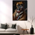 thumbnail image 5 of Boxer Dog and Guitar Picture Poster Unframe, Boxer Dog Canvas Frame Ready to Hang - Vintage Posters - Gift For Mom, 5 of 6