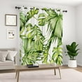 thumbnail image 3 of Lfeey Blackout Curtains, Tropical Palm Leaf Print Grommet Top , for Living Room Kitchen Drapes, 63 Inch Long , Set of 2, 3 of 6