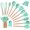 Mint Green, variant on 20 Pcs Silicone Kitchen Cooking Utensils Set YUKKA Holder Black Gray