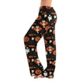thumbnail image 2 of LHVUOA Womens Halloween Pajama Pants Cute Halloween Print Stretch Comfy Lounge Pants Casual Sleepwears, 2 of 7