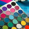 thumbnail image 5 of Rainbow Eyeshadow Palette Colorful Highly Pigmented 35 Colors, Long Lasting Matte Shimmer Glitter Eye Shadow Pallet,Pink Red Orange Yellow Green Blue Purple Bright Makeup Palette for Christmas, 5 of 7