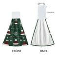thumbnail image 3 of Yayeee Kitchen Hanging Hand Towels Set of 2 with Loop Bathroom Absorbent Tie Towel, Christmas Santa Hats, 3 of 7